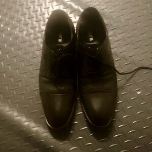 Men's Black Leather Dress Shoes